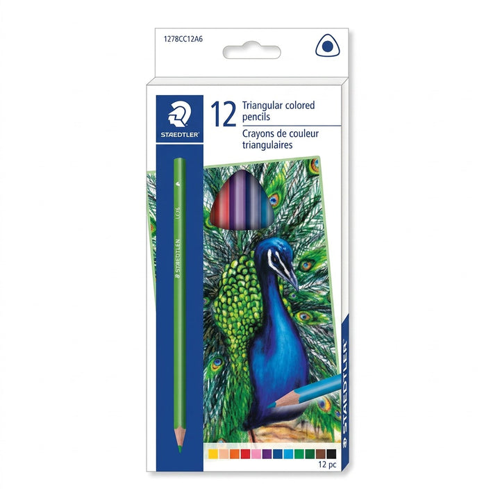 STAEDTLER 127 8 Triangular Colored Pencils