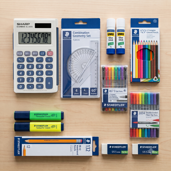 Elementary School Supplies - Grade 4 to 8